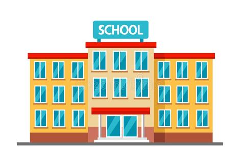 High School Building Stock Vector Illustration Of School 155703455