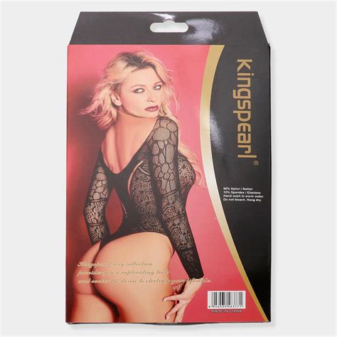 Lace Fishnet Sexy Cutout Long Sleeves Bodystocking