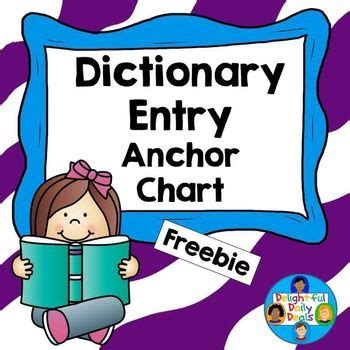 Dictionary Entry Anchor Chart | Dictionary skills, Dictionary ...