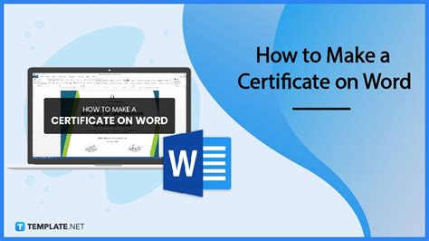 How To Makecreate A Certificate In Microsoft Word Templates