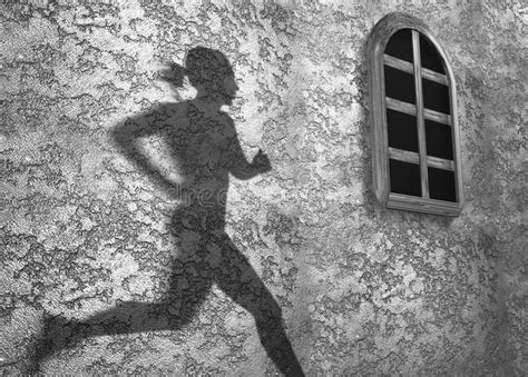 Shadow On Wall Stock Illustration Image Of Women Race 658726