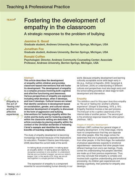 Developing Empathy In Children Exploring The Stages Of Empathy