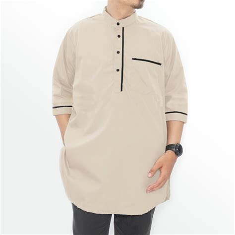 Monicagrant1 has uploaded 39 photos to flickr. Baju Muslim Kemeja Koko Kurta Lengan Tanggung Putih Gading ...