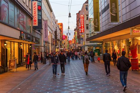 Founded around 882,6 dortmund became an imperial free city. Shopping Street In The City Center Of Dortmund, Germany ...