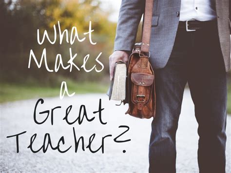 Every moment inside a classroom gives a teacher an opportunity to affect childrens' lives by spreading the gift of knowledge. Top 9 Characteristics and Qualities of a Good Teacher ...