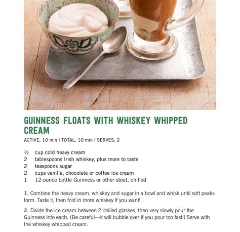 Guinness Floats With Whiskey Whipped Cream Ice Cream 1 Coffee Ice