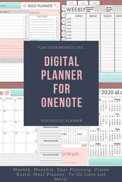 Onenote Digital Planner Template Free Printable Templates