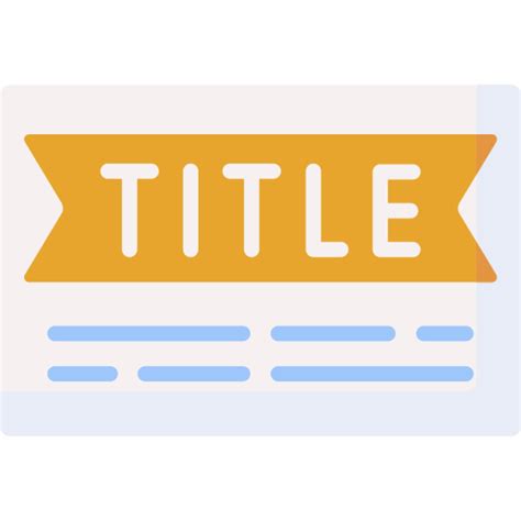 Title Special Flat Icon