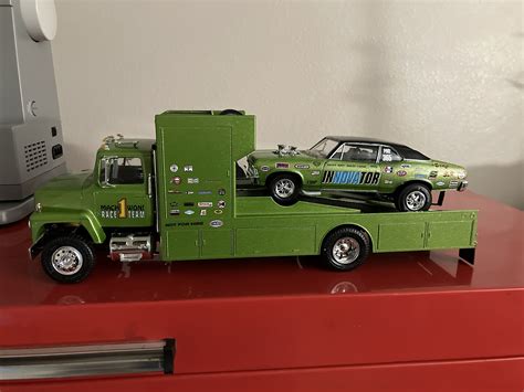Gallery Pictures Amt Ford Ln8000 Race Car Hauler Plastic Model Truck Vehicle Kit 125 Scale 1316