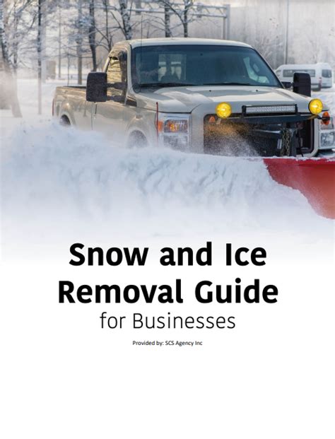 Snow And Ice Removal Guide For Businesses Scs Agency Insurance
