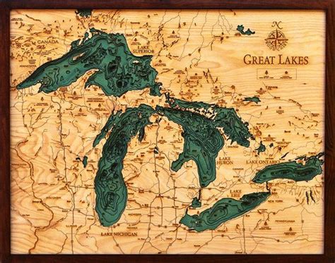 The Great Lakes Michigan Wisconsin New York Pennsylvania Canada