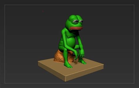 3d Printable Model Sad Pepe The Frog Cgtrader