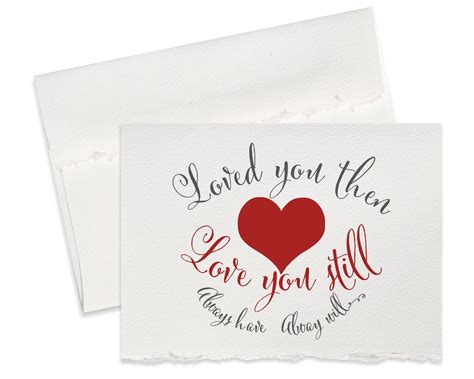 Additionally, writing love letters for him can help you compile a history of all the love you have shared over time and a record of your relationship from the start to the end of your relationship. 1st anniversary card him her love card cute quote heart
