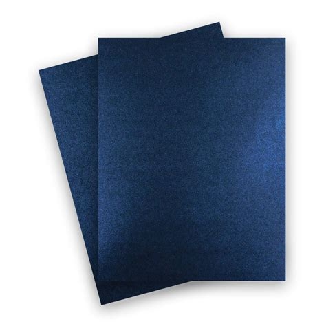 Shine Midnight Shimmer Metallic Card Stock Paper 85 X 11 107lb Cover
