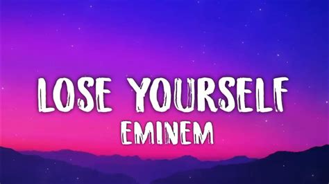 Eminem Lose Yourself Letralyrics Youtube