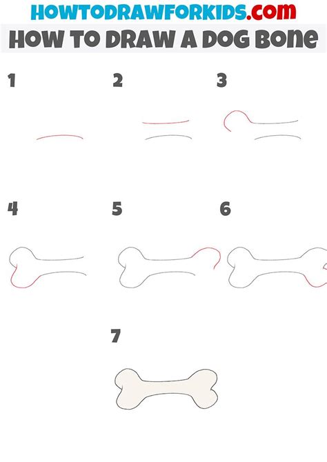 How To Draw A Dog Bone