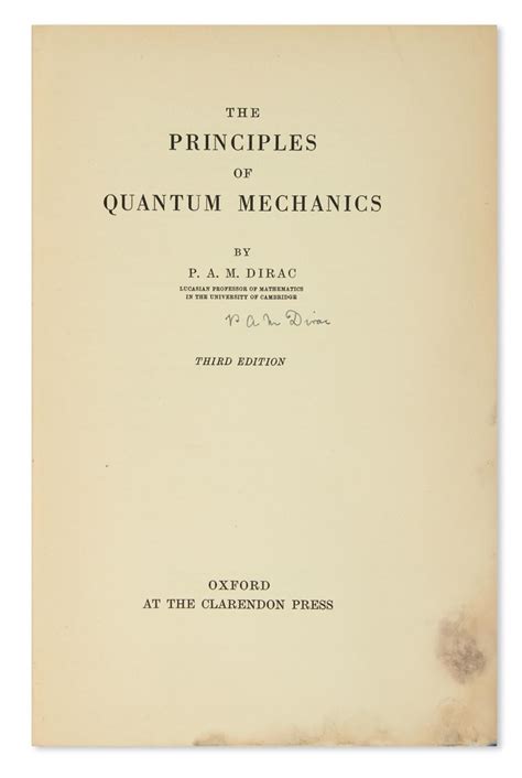 Sold Price Scientists Paul Adrien Maurice Dirac The Principles Of