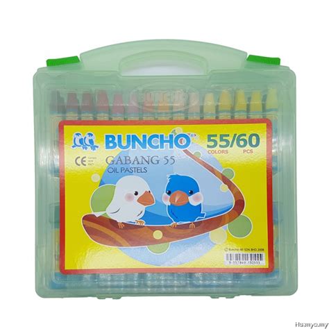 Oil pastel, color pencil, poster color, water color,highlighter, mechanical pencil and lead, gel buncho marketing sdn. Buncho Gabang Oil Pastel (55 Colours / 60pcs)