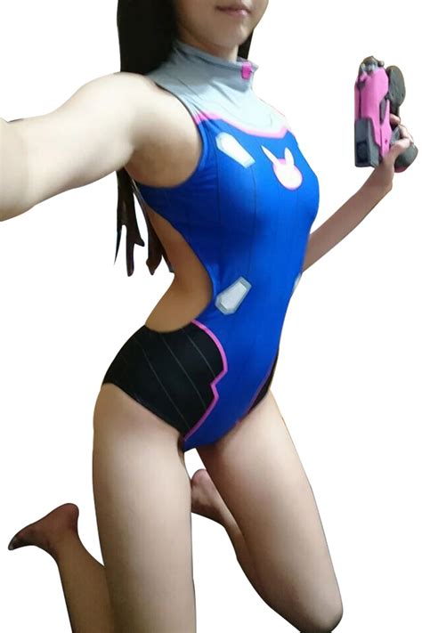 Sexy Game Ow D Va Dva Cosplay Costume One Piece Swimwear Swimsuit Full Sets In Game Costumes