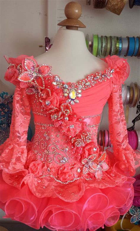 National Glitzy Beauty Pageant Dresses Custom Made Beauty Pageant