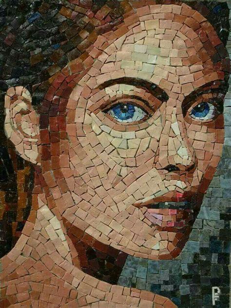 Pin By Annelise Luckhoff Parrott On ️ Mosaic ️ Mosaic Portrait