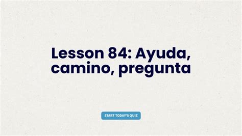 Lesson 84 Quiz