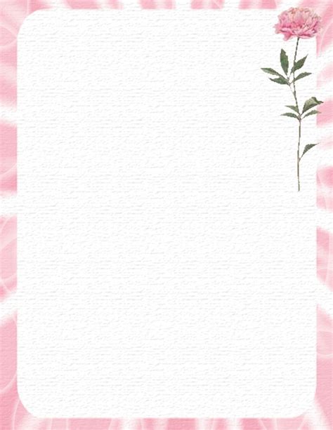 Flower Border Stationery Paper Designs Floral 631 Floral 632 Floral