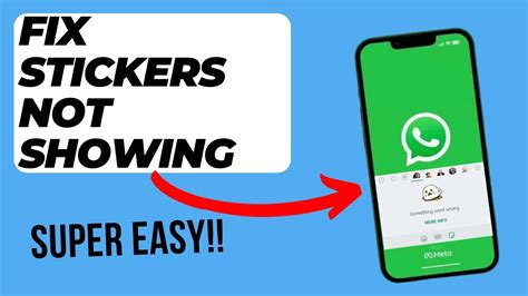 How To Fix Whatsapp Stickers Not Showing Easy Solution Youtube