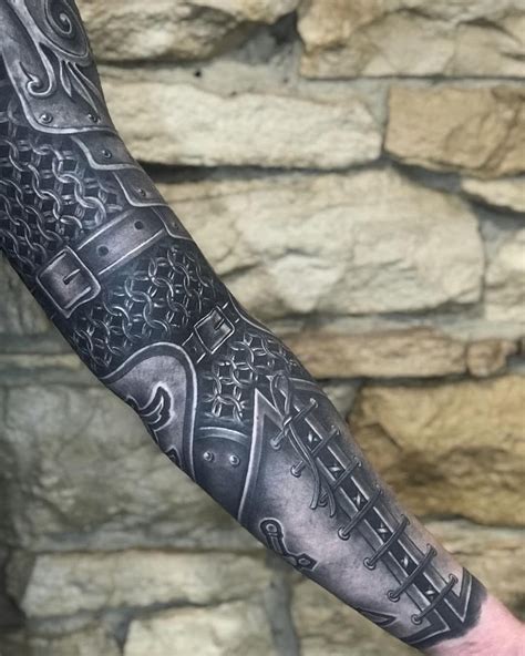 101 incredible armor tattoo designs you need to see armor sleeve tattoo shoulder armor