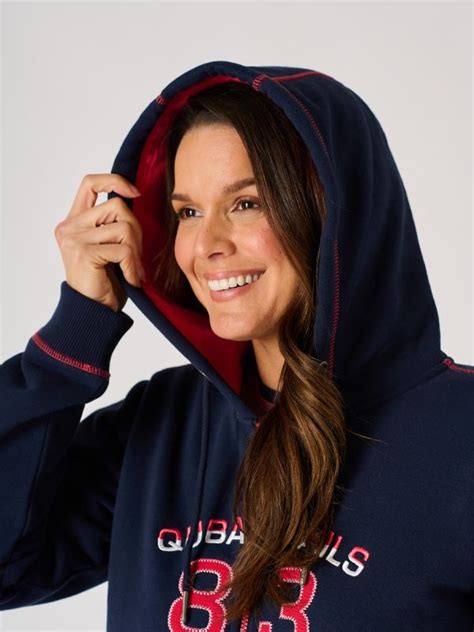 Ladies Deep Navy X Series Zip Through Hoodie Yarrow