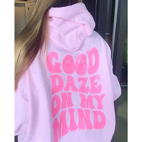 good daze on my mind print women s hoodie