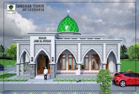Denah rumah berbagai type, 1 lantai dan 2 lantai. gambar desain masjid minimalis 12x12 | Gambar arsitektur ...