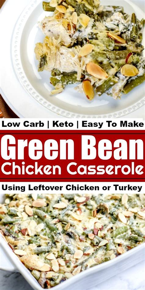 If you bake the spaghetti squash ahead of time, it saves a bunch of time and makes an easy. Low carb green bean chicken casserole | Recipe (With ...