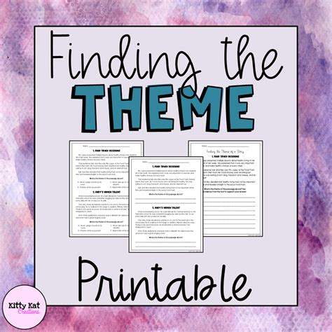 Finding And Teaching The Theme Of A Story Posters Boho And Lemon