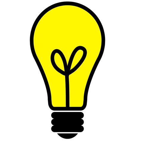 Light Bulb Light Icon Silhouette Png Picpng