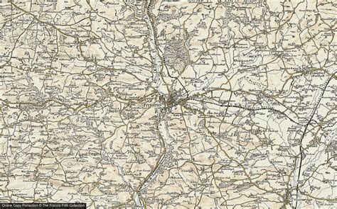 Historic Ordnance Survey Map Of Tiverton 1898 1900