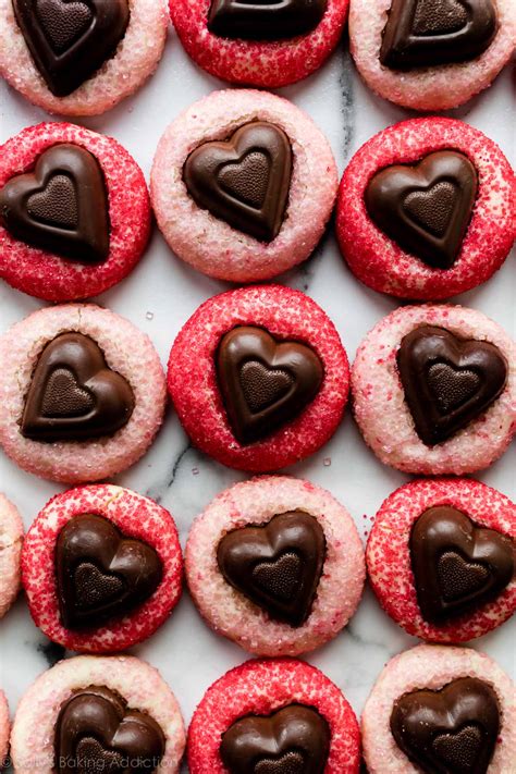 Pink And Red Sparkle Valentines Day Cookies