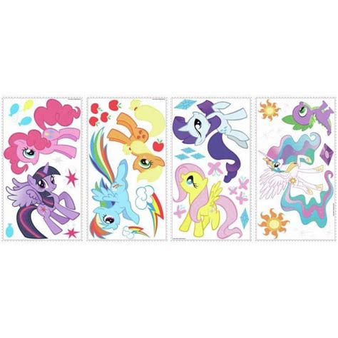 Wall Sticker Set My Little Pony With Glitter Wall