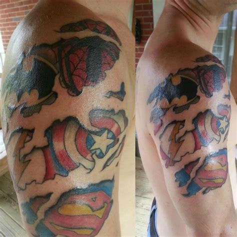 Superhero Logos Arm Tattoo Tattoomagz › Tattoo Designs Ink Works
