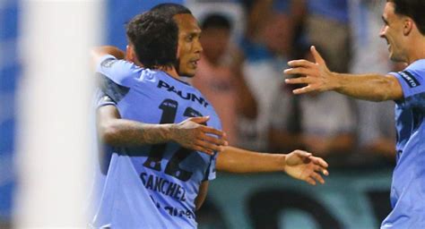 Bryan Reyna marcó su primer gol con Belgrano pero salió del campo