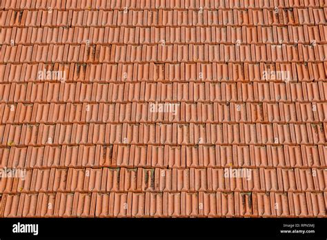 Red Corrugated Tile Element Of Roof Seamless Pattern Stock Photo Alamy