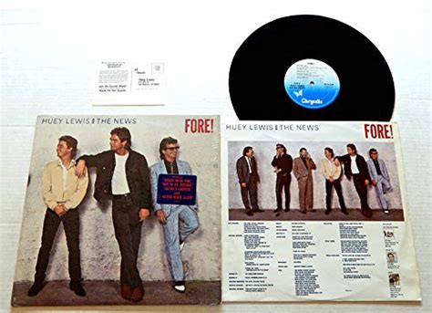 Huey Lewis And The News Fore Chrysalis Records 1986 Used Vinyl Lp