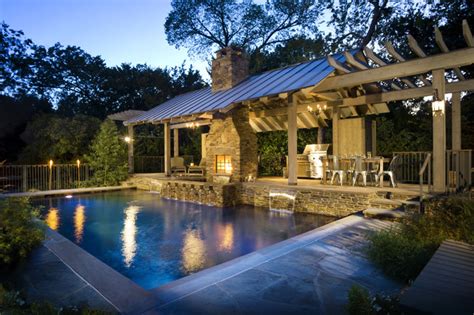 Outdoor Living Ii Rustic Pool Dallas By Pool Environments Inc