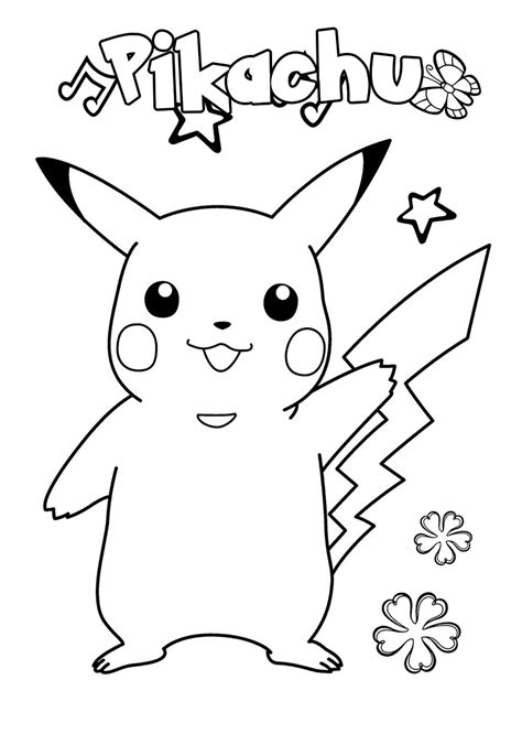 Pokemon Pikachu Animaux Tous Les Coloriages Pokemon Pour Enfants