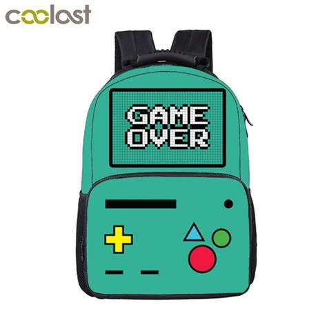 Funny Cartoon Game Over Backpack For Teenage Boys Offer