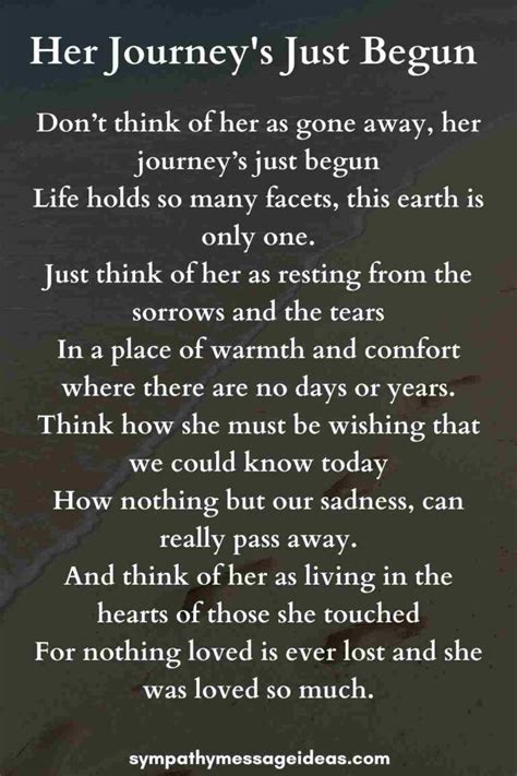 The Most Touching Funeral Poems For Moms Sympathy Card Messages
