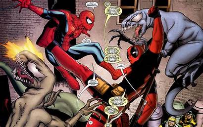 Deadpool Spider Spiderman Movie Vs Venom Comics