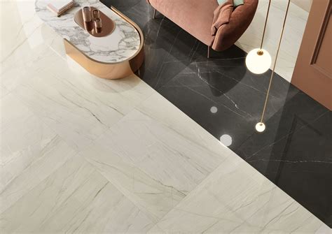 Porcelain Stoneware Wallfloor Tiles With Marble Effect Lux Experience