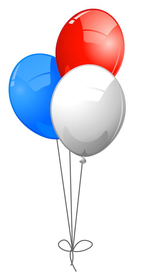 4th Of July Balloons Clipart 1 Balão Vermelho Bolo De Balão Balões