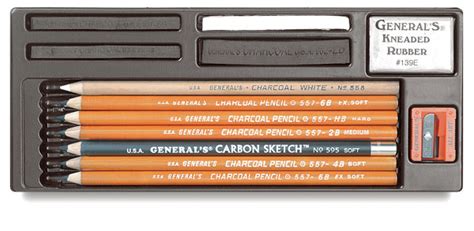 Generals Charcoal Pencil Drawing Kit No 15 Blick Art